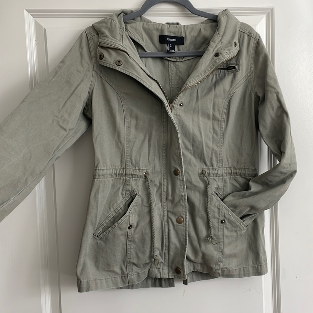 Anorak dark sage green jacket